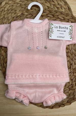 Hilo Modelo Sonrisa - Rosa bebé - Talla 3