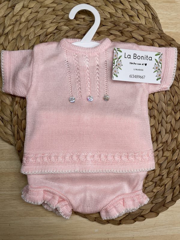 Hilo Modelo Sonrisa - Rosa bebé - Talla 3