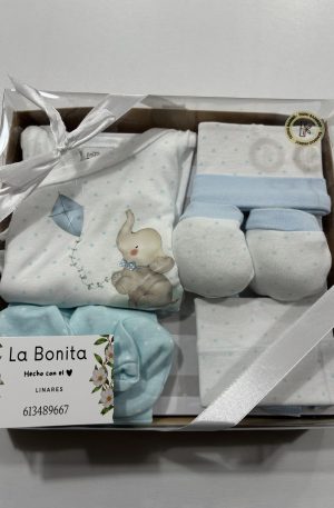 5 piezas - Elefante Azul
