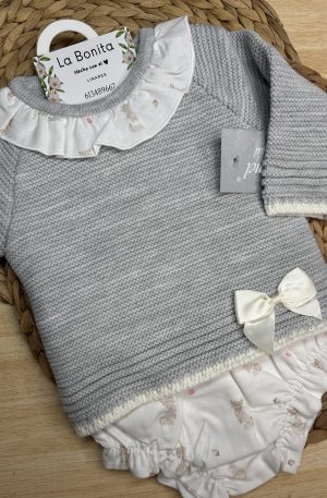 Conjunto Gris/Beige Talla 6