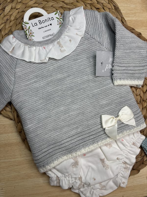 Conjunto Gris/Beige Talla 6