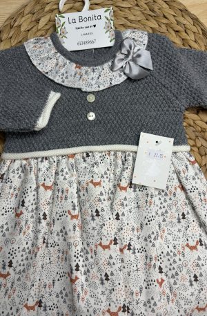Vestido Gris - talla 12