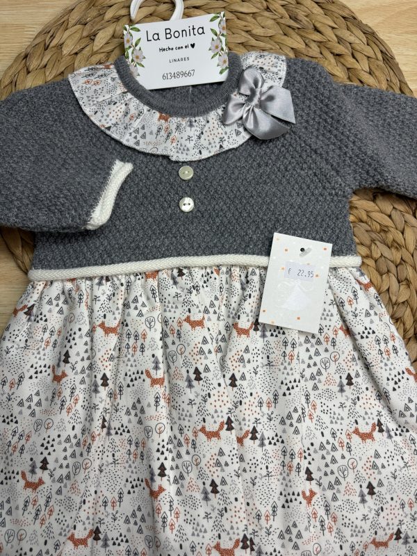 Vestido Gris - talla 12