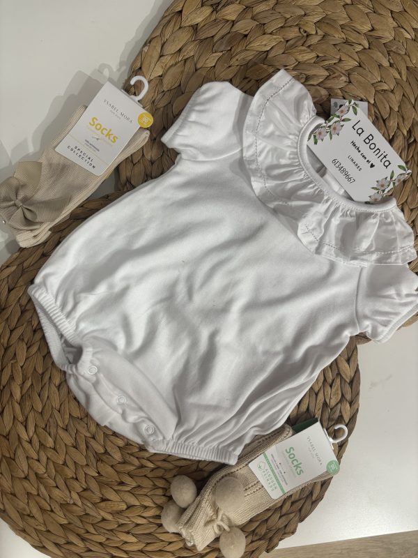 Pelele París Blanco - Talla 0/1