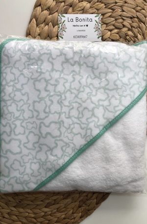Capa de Baño Osito Verde Agua