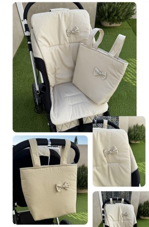 Conjunto Beige Colchoneta + Bolso