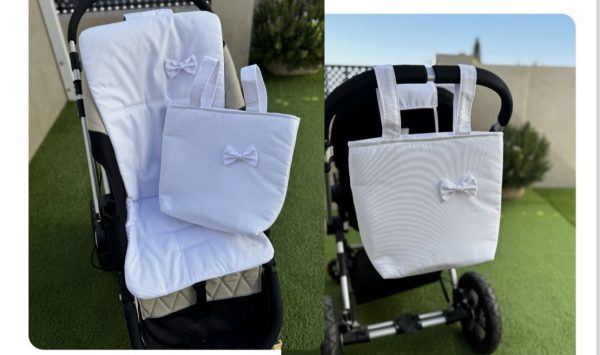 Conjunto Blanco Colchoneta + Bolso