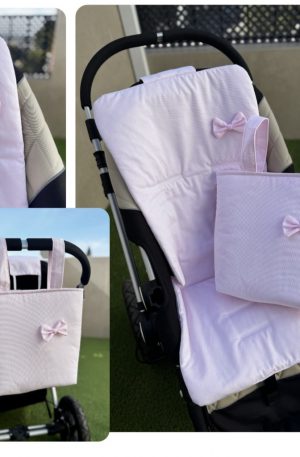Conjunto Rosa Colchoneta + Bolso