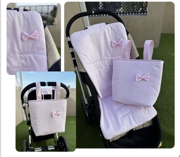 Conjunto Rosa Colchoneta + Bolso