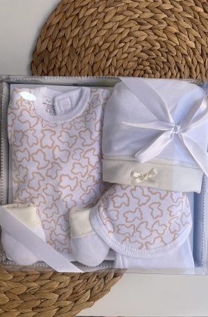 Conjunto 5 piezas Ositos Beige