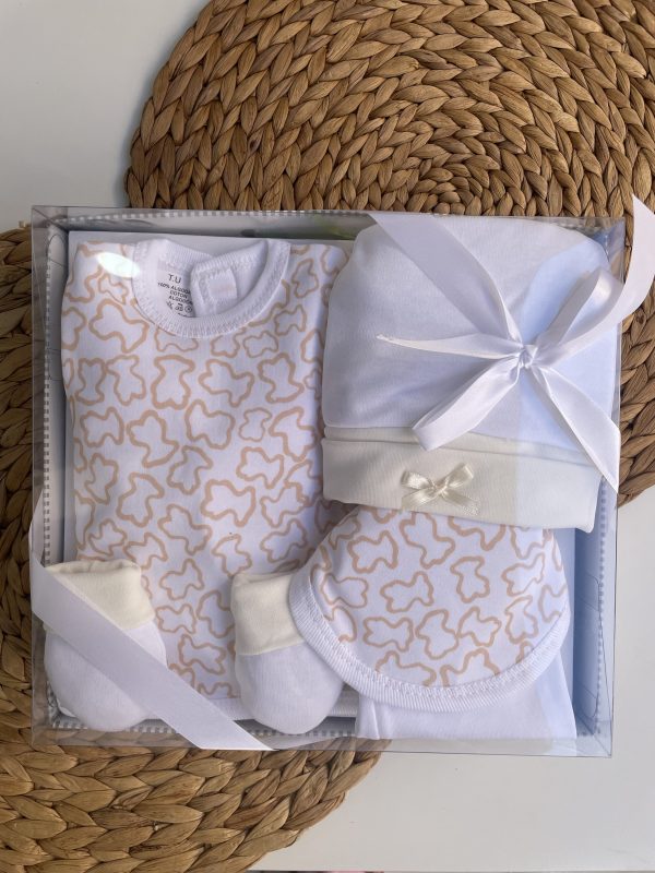 Conjunto 5 piezas Ositos Beige