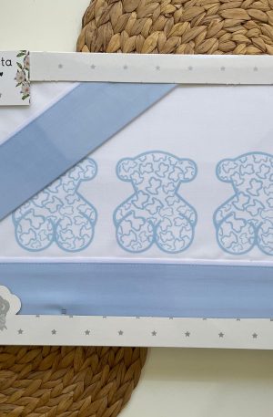Sábana Cuna Verano Osito Azul