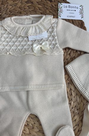 Conjunto Modelo Aura Beige - talla 0/3